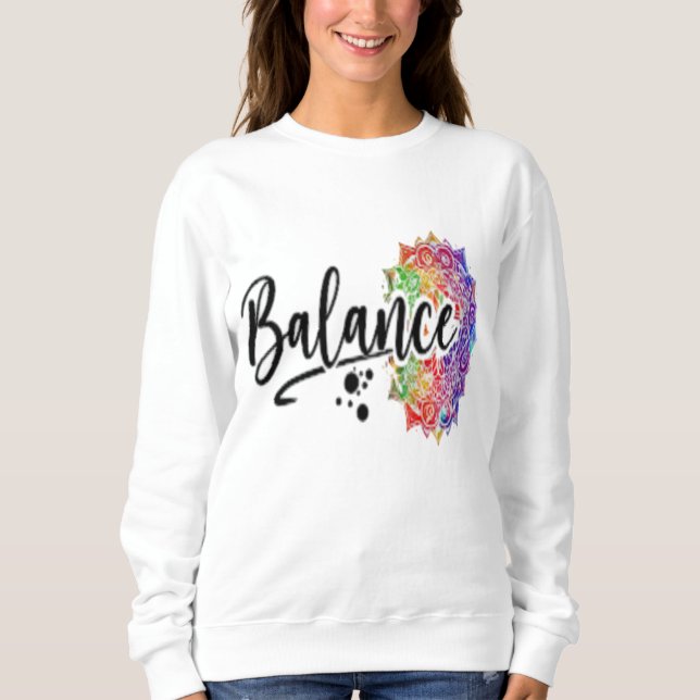 Minimalist "Balance" Sweatshirt – Find Your Harmon (Front)