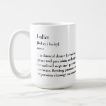 Minimalist Ballet Definition Mug