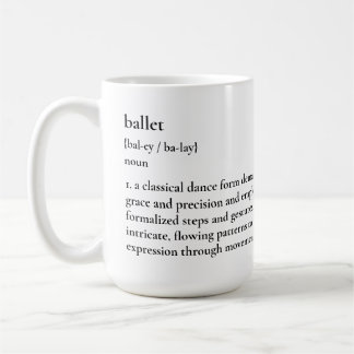 Minimalist Ballet Definition Mug