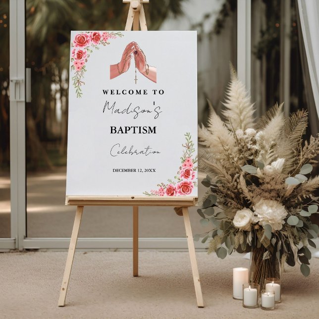 Minimalist Baptism Communion Welcome Sign (Creator Uploaded)