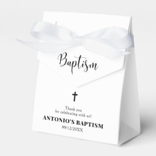 Minimalist Baptism Favor Box