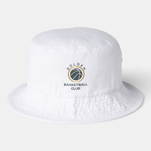 Minimalist Basketball Icon Modern Elegant Bucket Hat