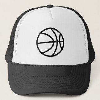 Minimalist basketball icon trucker hat