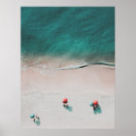 Minimalist Beach and Ocean Photo Poster<br><div class="desc">A day at the beach</div>