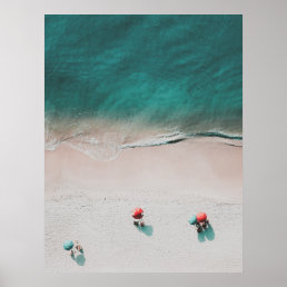 Minimalist Beach and Ocean Photo Poster