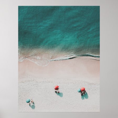 Minimalist Beach And Ocean Photo Poster
