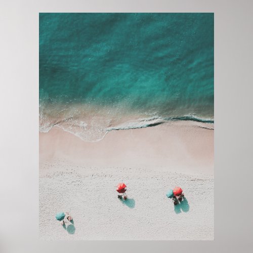 Minimalist Beach and Ocean Photo Poster