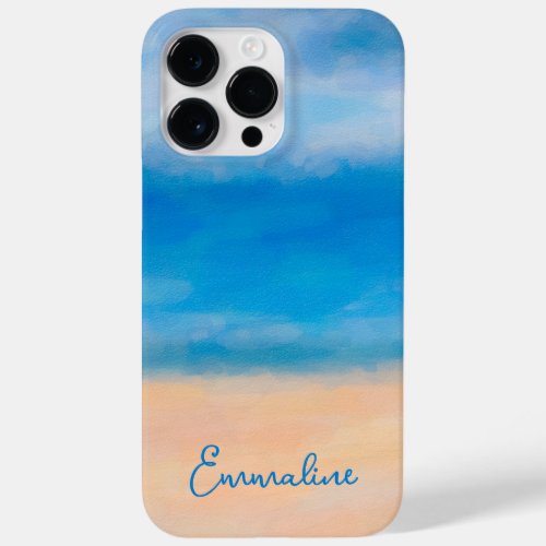 Minimalist Beach Scene Painting Case_Mate iPhone 14 Pro Max Case