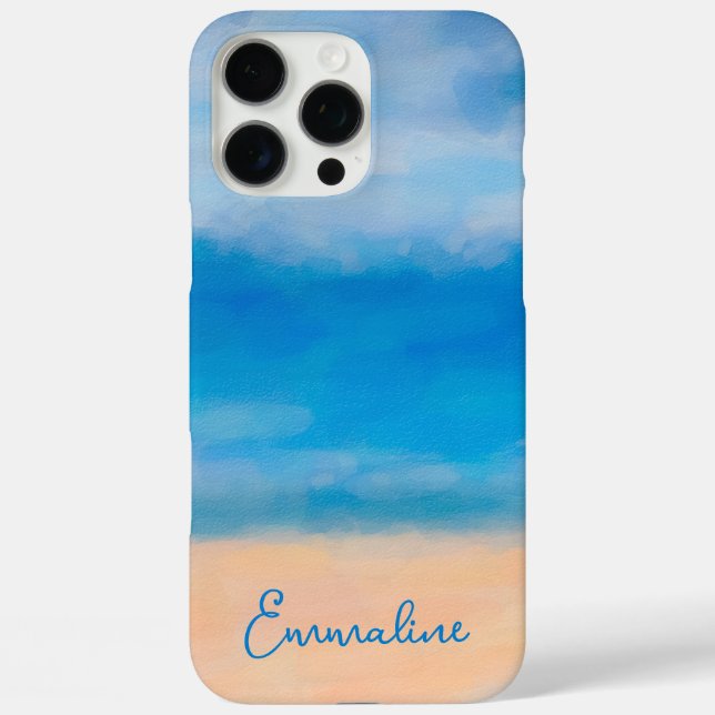 Minimalist Beach Scene Painting  Case-Mate iPhone Case (Back)