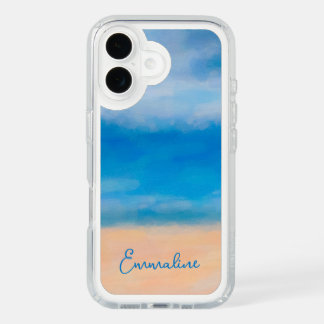 Minimalist Beach Scene Painting iPhone 16 Case