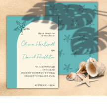 Minimalist Beach Wedding Invitation