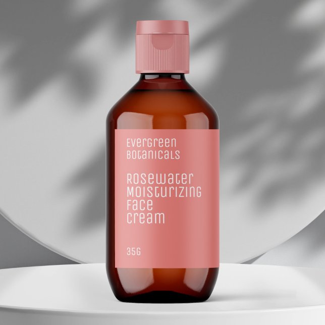 minimalist beauty label - dusty rose color (Creator Uploaded)