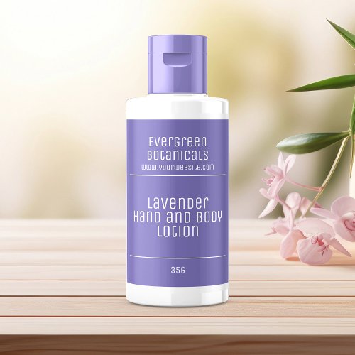 minimalist beauty products label  _ purple