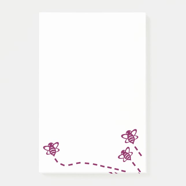 Minimalist Bee Sticky Notes - Everyday Use (Front)
