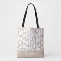 Minimalist beige and white abstract pattern