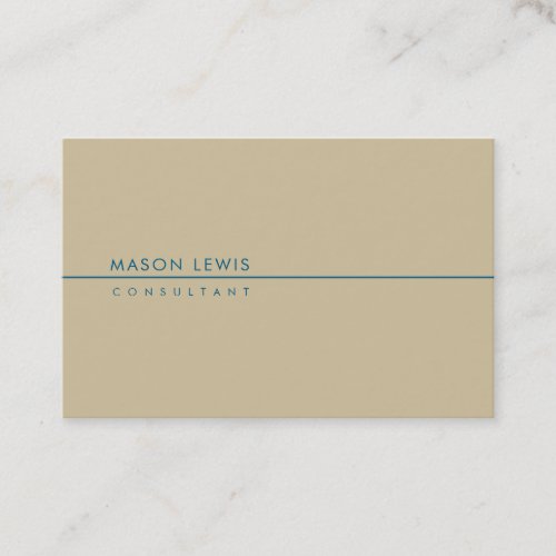 Minimalist Beige Business Card