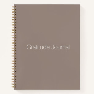 Minimalist beige greige custom Gratitude Journal