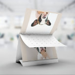 Minimalist Beige Scrapbook Pet Photo  Calendar<br><div class="desc">Capture your pet’s sweetest moments in style with this Minimalist Beige Scrapbook Pet Photo Calendar. Designed with a warm neutral background, clean white photo frame, and realistic gold glitter tape effect, this layout gives your pet’s picture a charming scrapbook feel while keeping the overall look modern and elegant. Perfect for...</div>