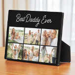 Minimalist Best Daddy Ever Custom 6 Photo Collage Plaque<br><div class="desc">Celebrate your favorite memories with this minimalist 6 photo collage plaque featuring the message Best Daddy Ever. Clean and modern in design, this custom wood plaque lets your photos shine while creating a meaningful gift for Fathers Day, birthdays, or any special occasion. Printed on high-quality wood with a smooth finish,...</div>