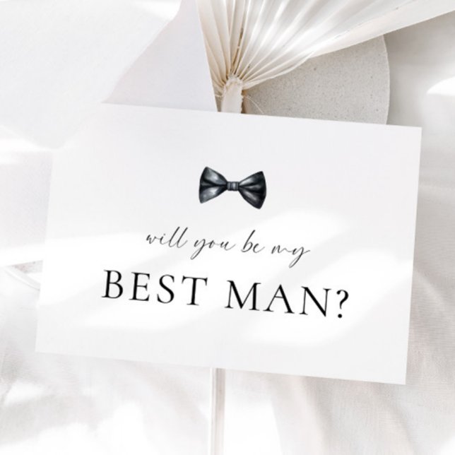 Minimalist Best Man Proposal Card (Creator Uploaded)