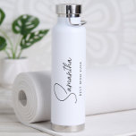 Minimalist Best Mom Ever Water Bottle<br><div class="desc">Looking for a cute, simple and modern gift for your Mom? This minimalist "Best Mom Ever" personalized water bottle is a practical gift she can use every day! All text, including title and names, can be changed. You can change the title to fit your needs! (ex. Best Grandma Ever, Best...</div>