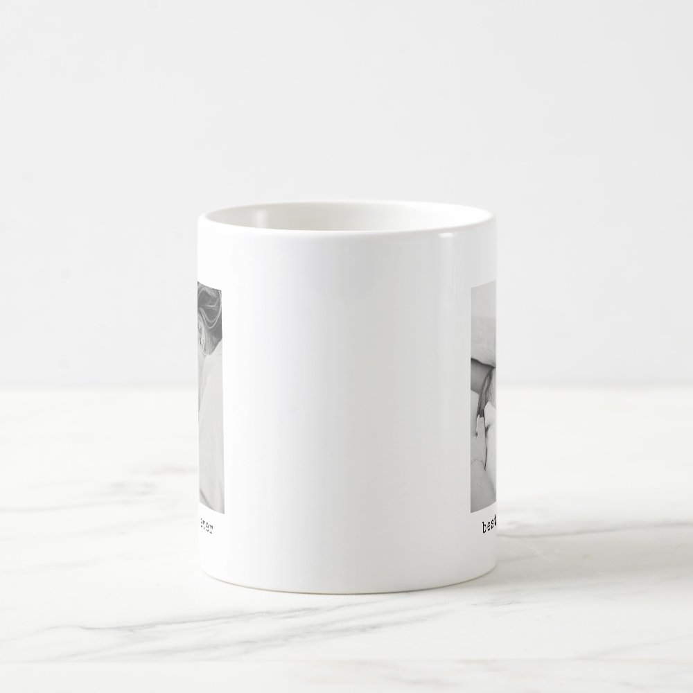 Minimalist Best Mommy Ever Custom Photo Coffee Mug