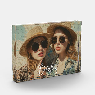 Minimalist Besties Friendship One Photo Block