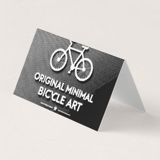 Minimalist Bicycle Art Business Card