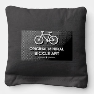 Minimalist Bicycle Art Cornhole Bags