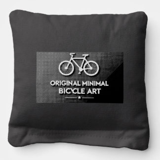 Minimalist Bicycle Art Cornhole Bags