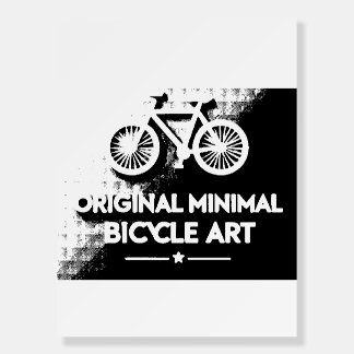 Minimalist Bicycle Art Foam Board