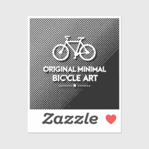 Minimalist Bicycle Art Sticker