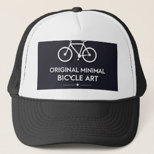 Minimalist Bicycle Art Trucker Hat