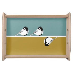 Minimalist Bird Design Serving Tray