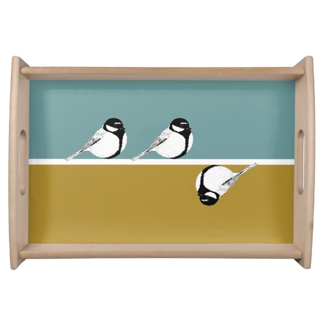 Minimalist Bird Design Serving Tray (Front)
