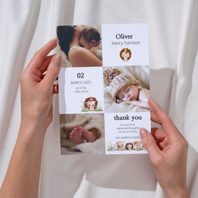 Minimalist Birth Announcement (Birth Announcement Minimalist)