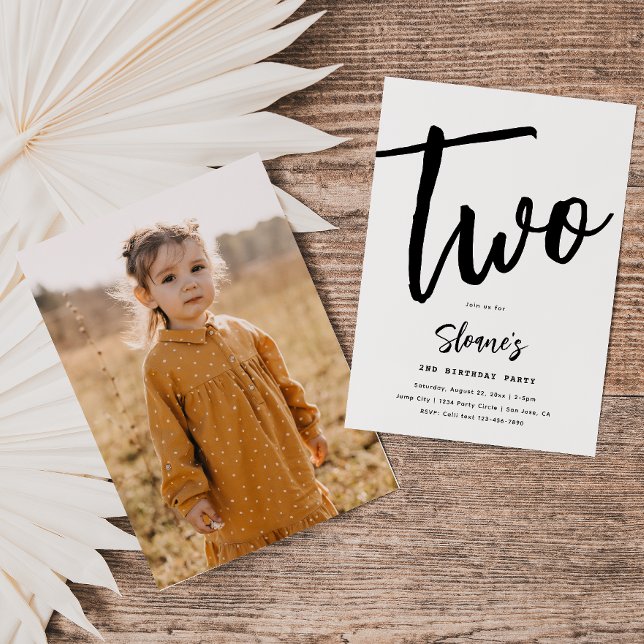 Minimalist Birthday Invitation | Simple Birthday (Creator Uploaded)