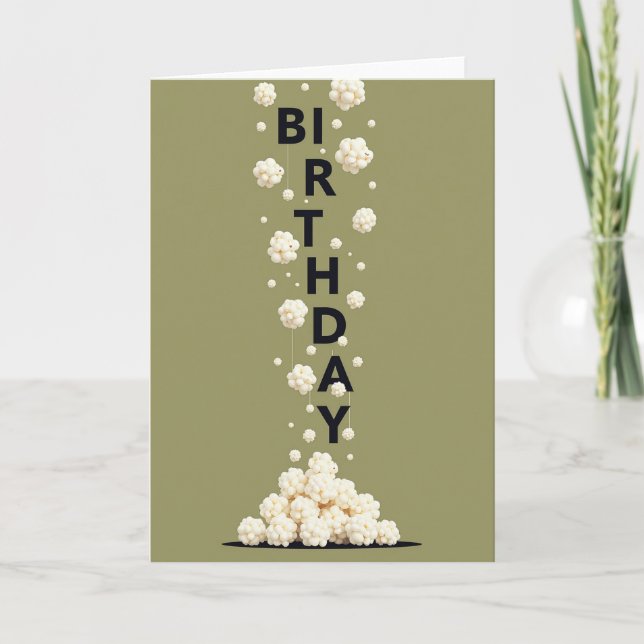 Minimalist Birthday Sphere Card (Front)