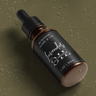 Minimalist Black 1 OZ Skincare Bottle Waterproof Labels