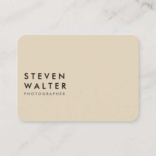 Minimalist Black and Tan Business Card