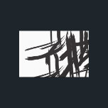 Minimalist Black and white abstract wall art<br><div class="desc">I love the abstract and minimalist style. Wall art wrapped canvas with offset brush strokes create a visual appeal that's perfect as an accent piece for the mod space. Display it over your bed,  living room or entry way. SImple,  chic and modern.</div>