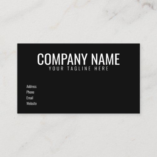 Minimalist Black and White Auto Glass Repair Business Card