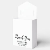 Minimalist Black and White Bridal Shower    Favor Boxes (Opened)