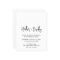 Minimalist Black and White Budget Wedding Invite