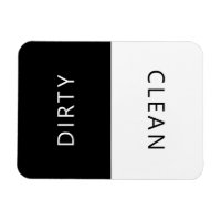 Clean/Dirty Little Pig Dishwasher Magnet, Zazzle