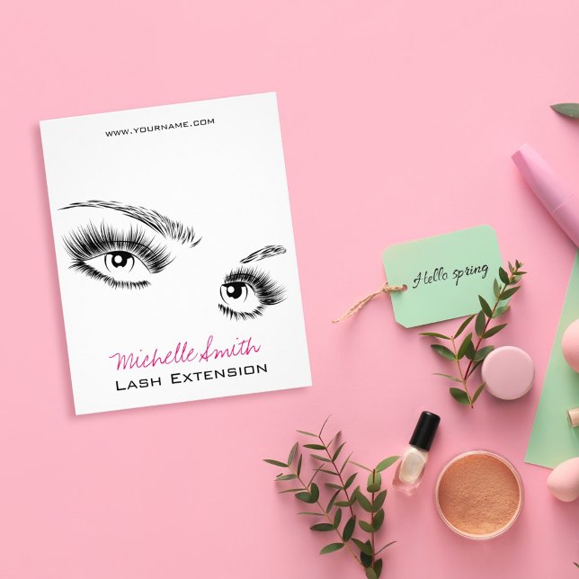 Minimalist Black and White Eyelashes Chic Makeup Flyer (Creator Uploaded)