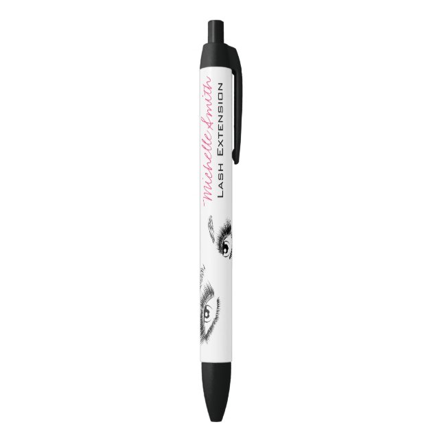Minimalist Black and White Eyelashes Chic Makeup Pen (Bottom (Vertical))