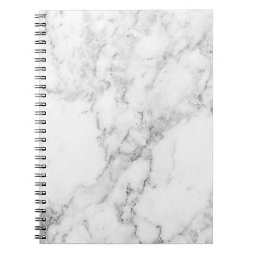 Minimalist Black and White Marble Notebook
