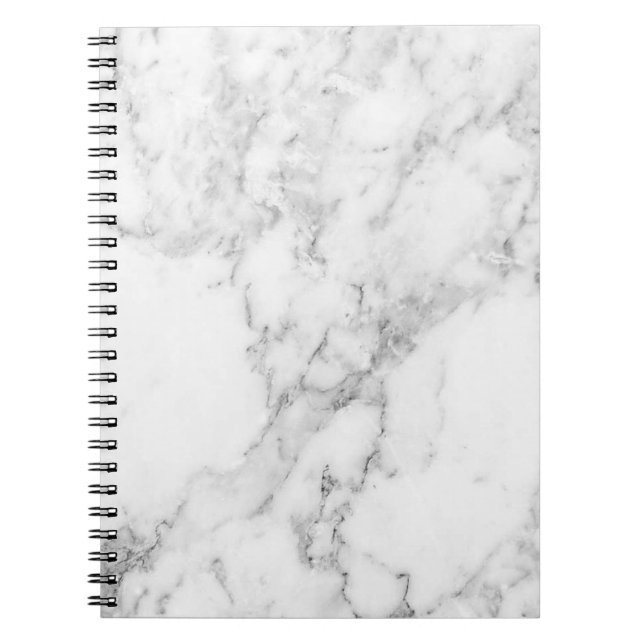 Minimalist Black and White Marble Notebook (Front)