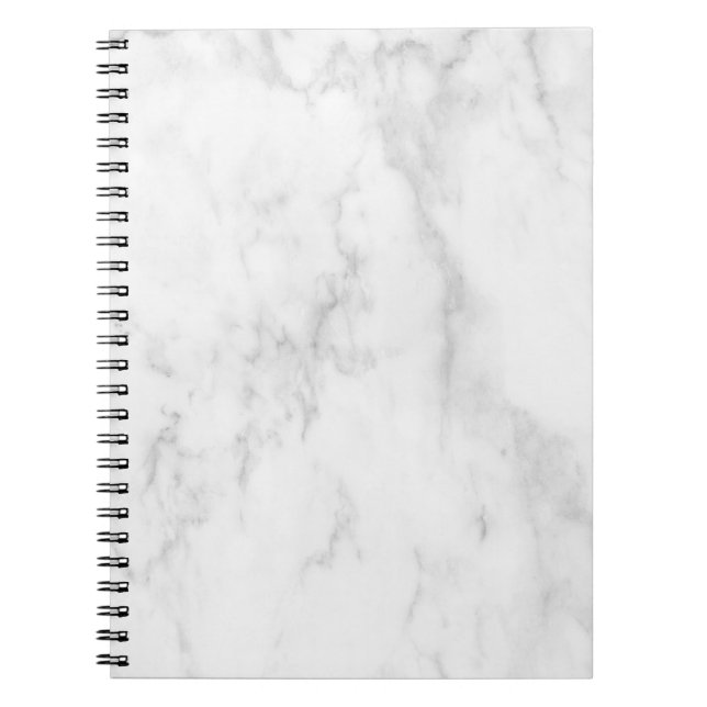 Minimalist Black and White Marble Notebook (Front)